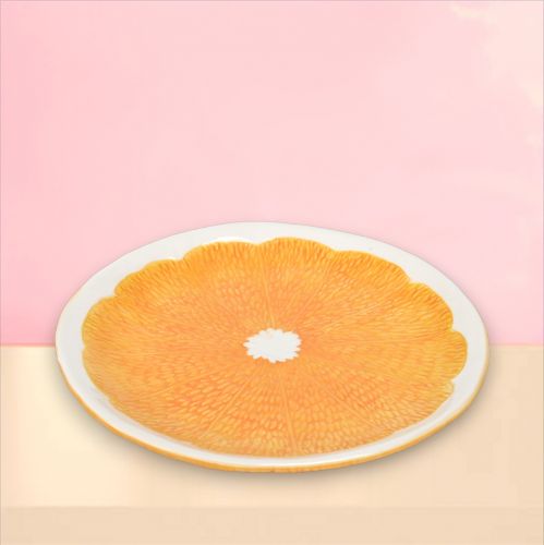 Orange Citrus Dolomite Plate- IN STOCK