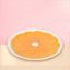 Orange Citrus Dolomite Plate- IN STOCK