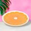 Orange Citrus Dolomite Plate- IN STOCK