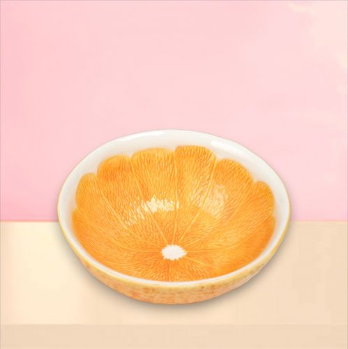 Orange Citrus Dolomite Bowl- IN STOCK