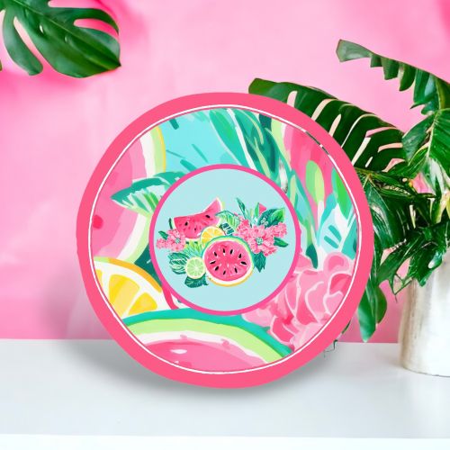 8.5in Preppy Watermelon Plate Min/8