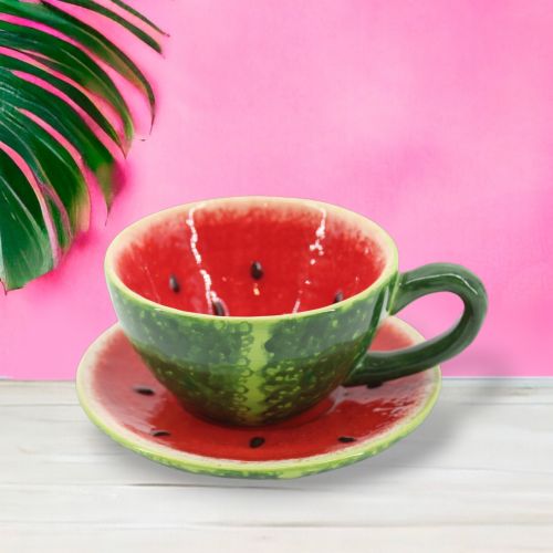 Set/2 Watermelon Cup/Saucer Min/4