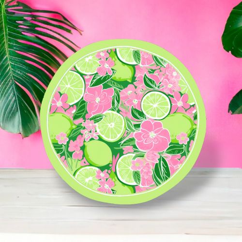 10.5in Preppy Lime Plate Min/8