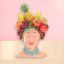 14in Fruit Lady Head Vase- IN STOCK