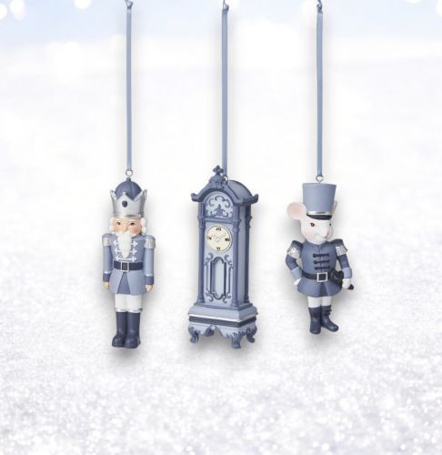 3 Asst Nutcracker Suite Orn Min/12