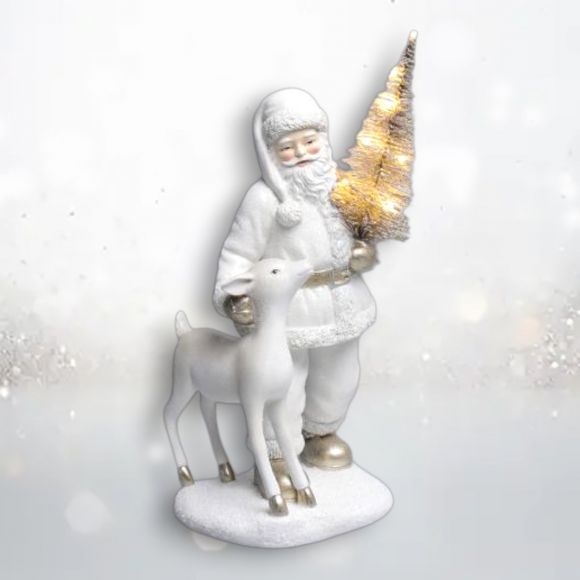 12in LED Santa w/Tree Min/2 - NEW 2025 TARIFF DELAYED