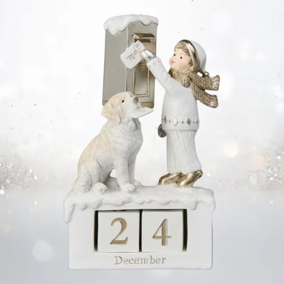 8in Child w/Letter Advent Min/2 - NEW 2025 TARIFF DELAYED