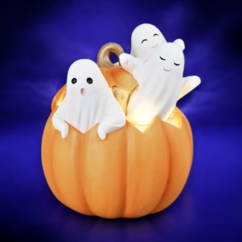 15in Ghost Trio w/LED Pumpkin Min/1