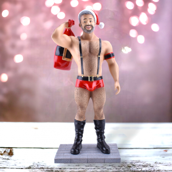 Naughty Santa Bear Display