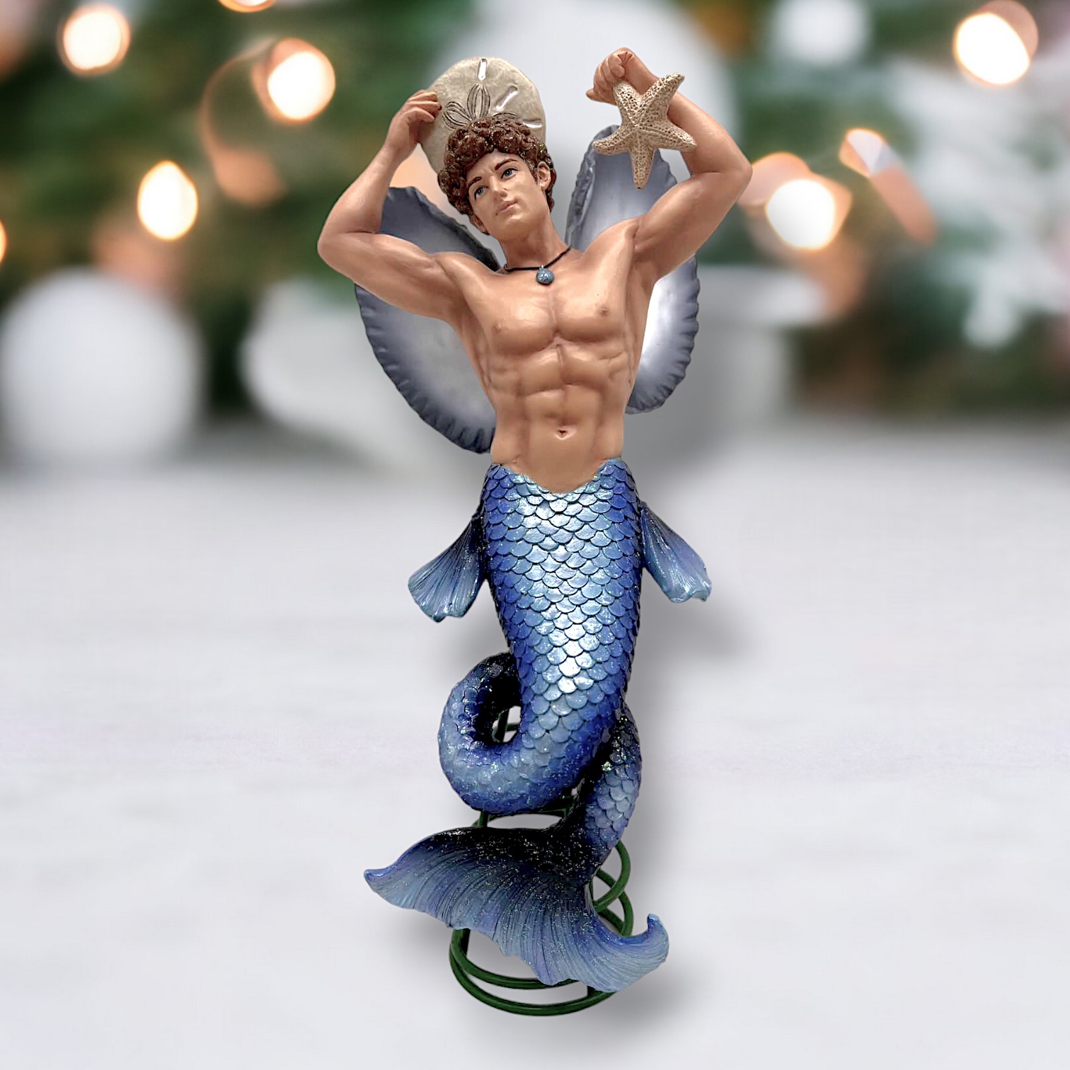 December Diamonds Lola fish store mermaid drag merman ornament