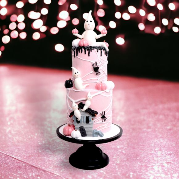 Boo Ville Ghost Cake