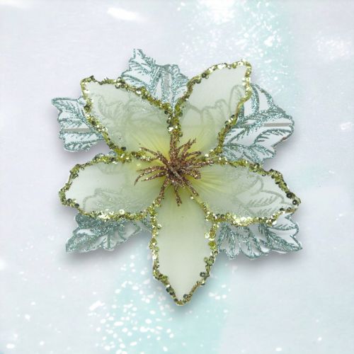 Blue Flower Clip