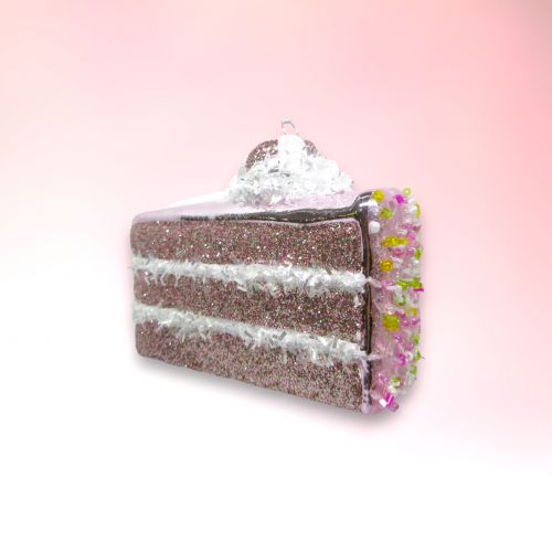 Pink Icing Choc Cake Orn