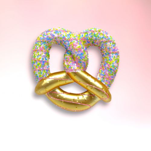 Candy Pretzel w/Sprinkles Orn