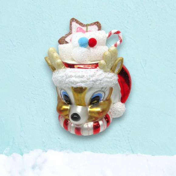 Reindeer Mug Orn - IN STOCK