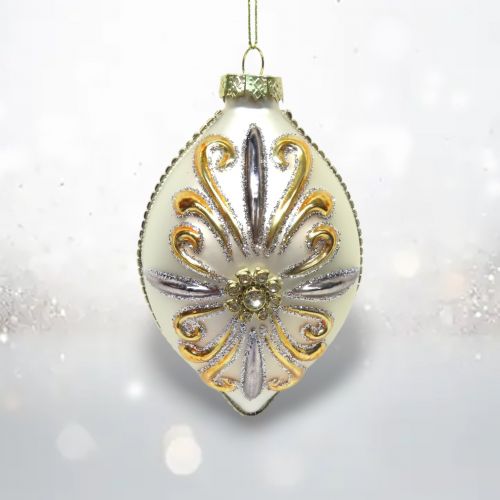 Silver / Gold Finial Design Orn Min/6 - NEW 2025 TARIFF DELAYED