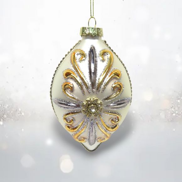 Silver / Gold Finial Design Orn Min/6 - NEW 2025 TARIFF DELAYED