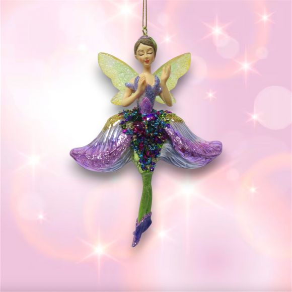 5.5in Tulip Fairy Orn Min/6 - NEW - DUE AUG 2025