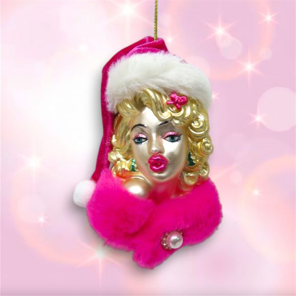 Pink Mrs Claus Orn Min/6 - NEW - DUE AUG 2025