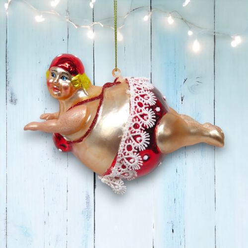 Plump Lady Swimmer Orn Min/6