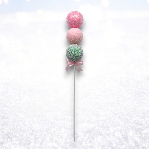 Pink Marshmallow Pick Min/12