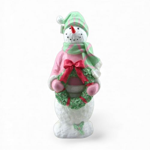 36in Jolly Snowman w/Wreath Min/1