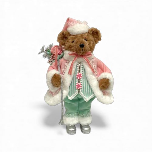 18in Bear w/Pink Coat Min/1