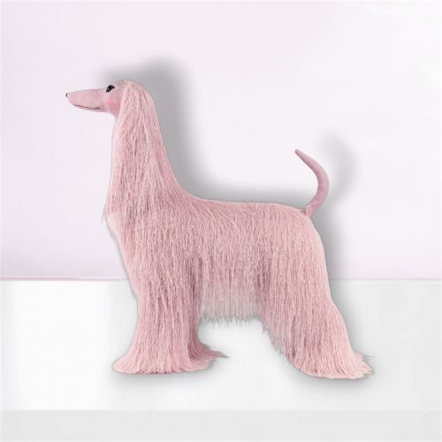 26in Lilac Fur Afghan Dog - NEW 2026