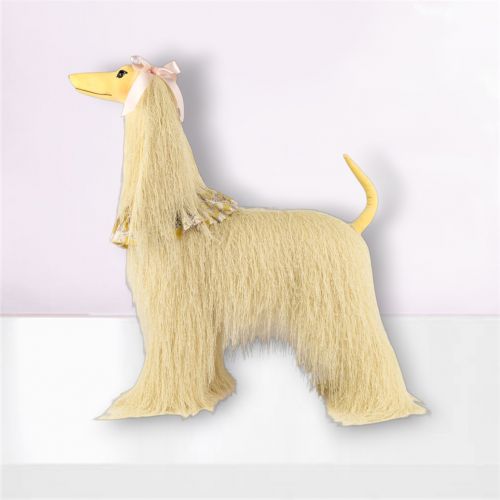 26in Yellow Fur Afghan Dog - NEW 2026