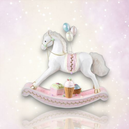 26in White Rocking Horse - NEW 2026