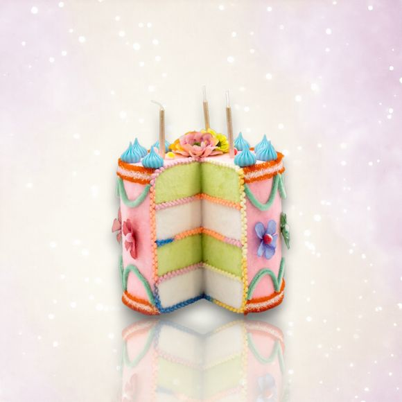 9in Pink Birthday Cake - NEW 2026