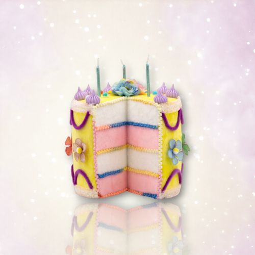9in Yellow Birthday Cake - NEW 2026