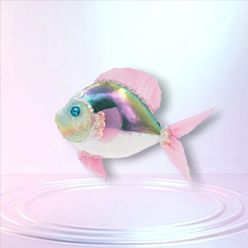 9.5in Rainbow Fish Orn - NEW 2026