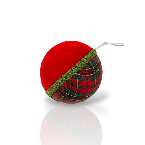 4.5in Multi Plaid Orn Min/6