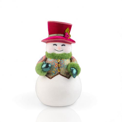 15in Snowman w/Pink Hat Min/2