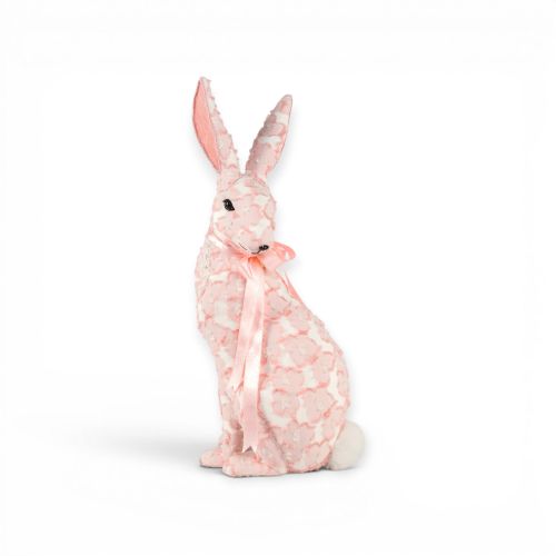 25in Pink Bunny w/Pnk Ribbon Min/1