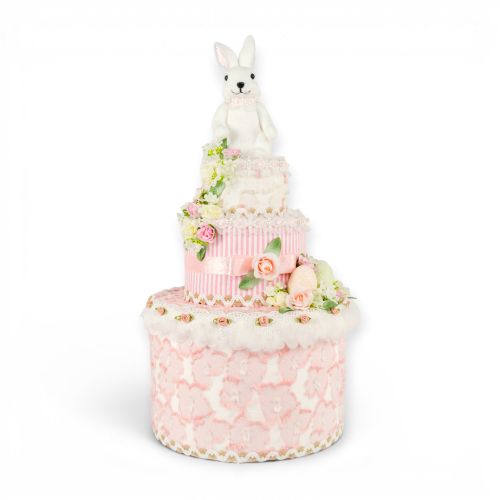 24in Pink Tiered Cake Min/1