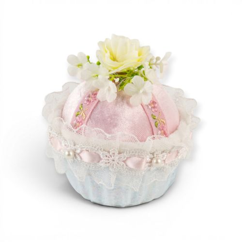 3.5in Mini Blue Slv Cake Min/8