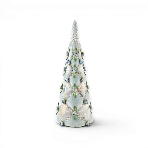 22.5in Pastel Blue Tree Cone Min/2