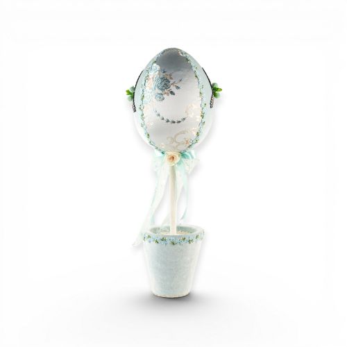 27.5in Pastel Blue Topiary Tree Min/1