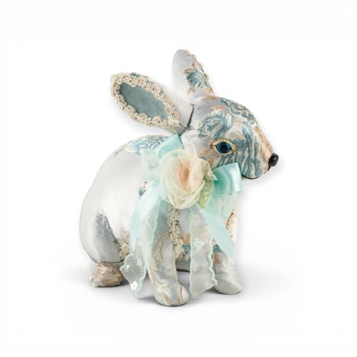 8in Pastel Print Jqrd Bunny Min/2