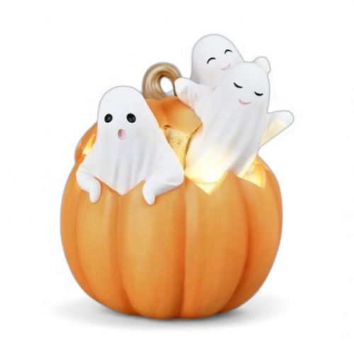 15in Ghost Trio w/LED Pumpkin Min/1