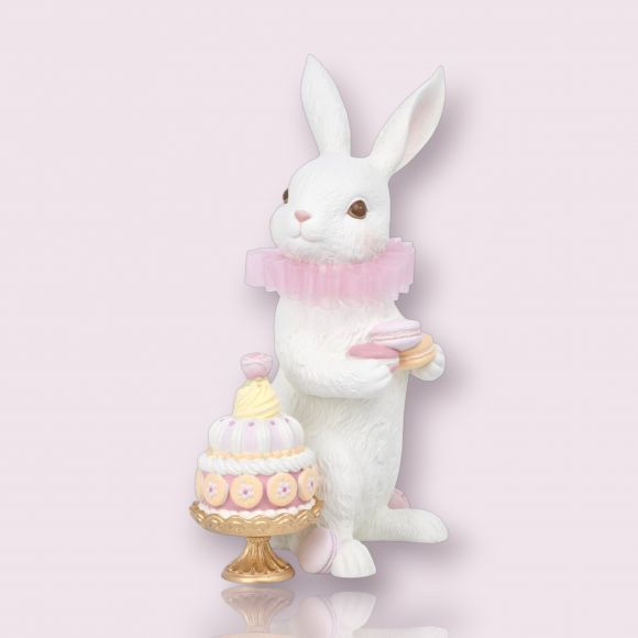 15.5in Bunny w/Macaron Tower - NEW 2026