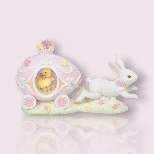 12in Bunny w/Egg Carriage - NEW 2026