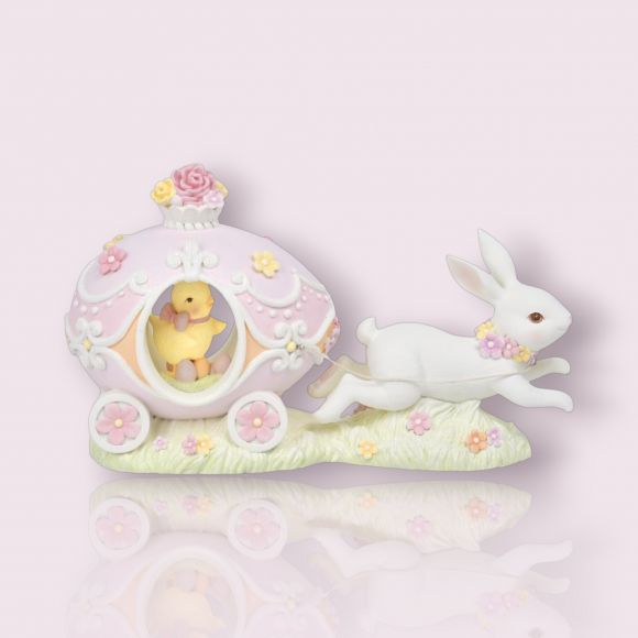 12in Bunny w/Egg Carriage - NEW 2026