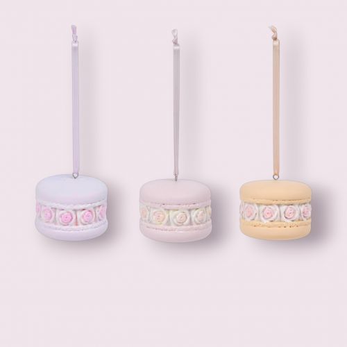 3 Asst Pastel Macaron Orn - NEW 2026