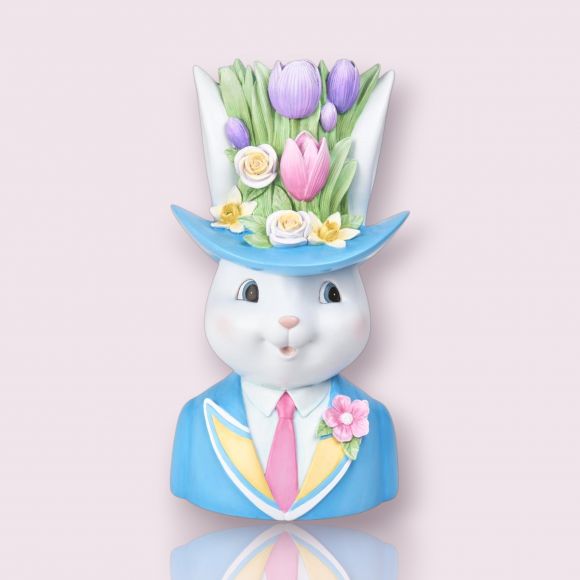 14in Mr Bunny Head Vase - NEW 2026