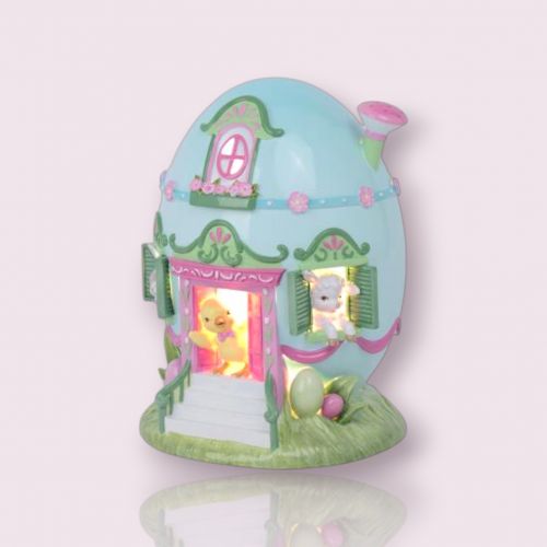 8in Blue LED Egg House - NEW 2026