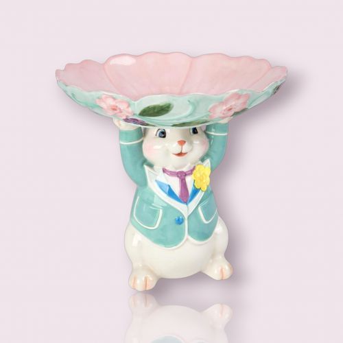 8in Boy Bunny Candy Dish - NEW 2026