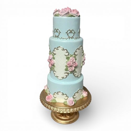 18in Marie Blue Tiered Cake Min/1..